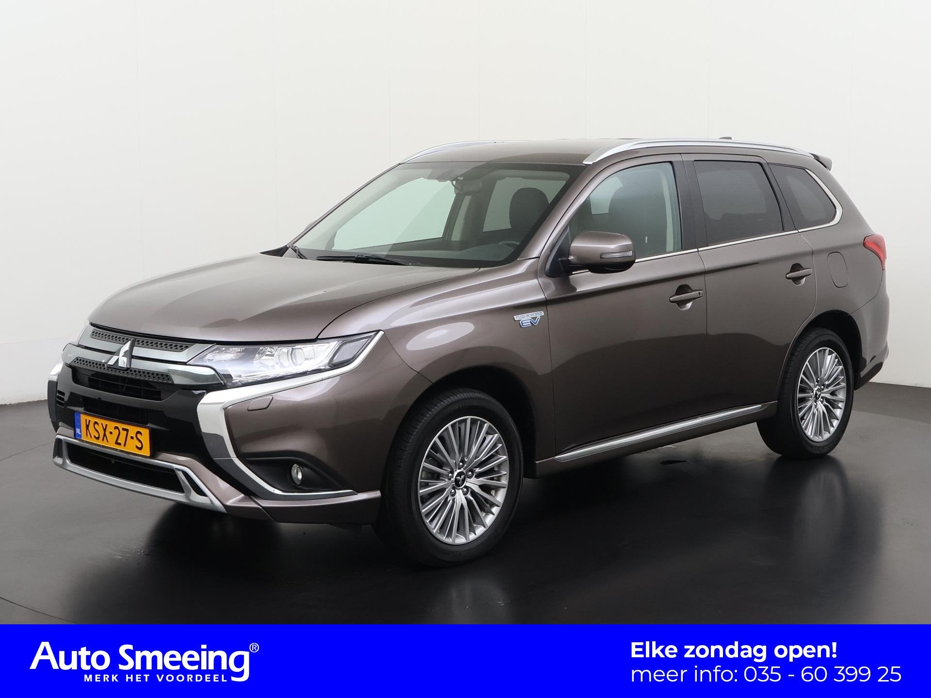 Mitsubishi Outlander 2.4 PHEV Intense S | Trekhaak | Leder/A, Auto's, Automaat, 14 kWh, Euro 6, 4 cilinders