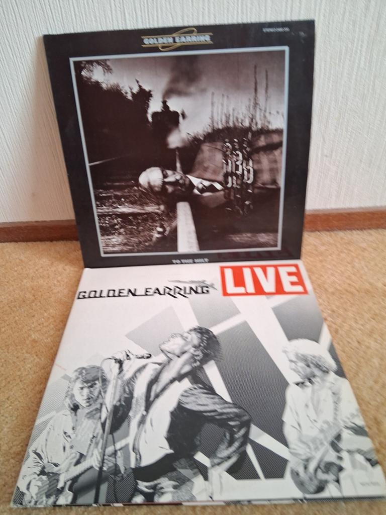 Golden Earring - To The Hilt & Live LP's, Gatefold hoes, Ophalen of Verzenden, Gebruikt, 12 inch