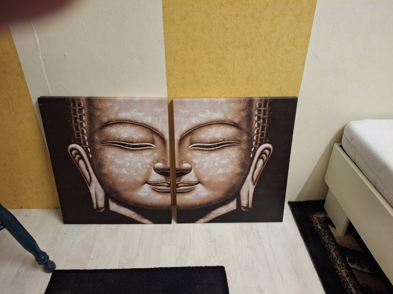 2 Luiken Boeddha Schilderijen 50x60 cm, Ophalen