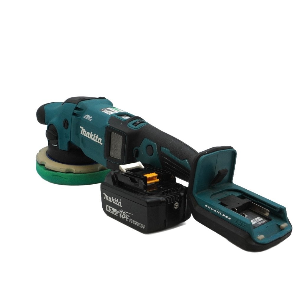 Makita DPO600 18V Excenter Polijstmachine incl. 6Ah Accu, Makita, Zo goed als nieuw, Support@makita.com, Makita Corporation, 3-11-8, Sumiyoshi-cho, 
Anjo, Aichi 446-8502
Japan