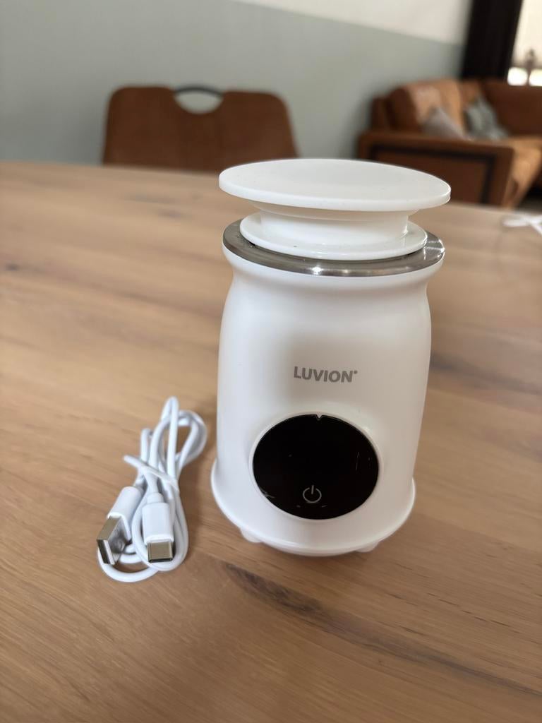 Luvion flessenwarmer oplaadbaar, Kinderen en Baby's, Babyvoeding en Toebehoren, Ophalen, Zo goed als nieuw, Flessen- of potjesverwarmer