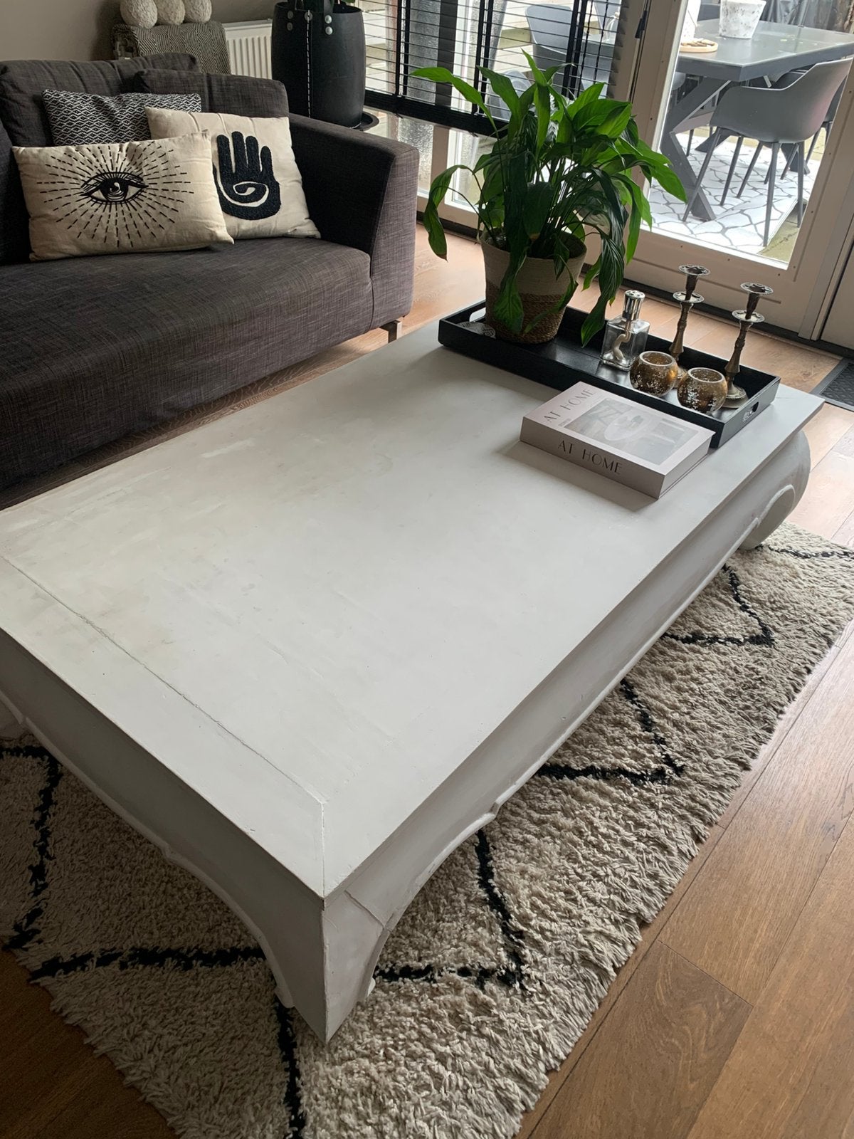 Opium tafel, Ophalen, Gebruikt, Rechthoekig, 50 tot 100 cm