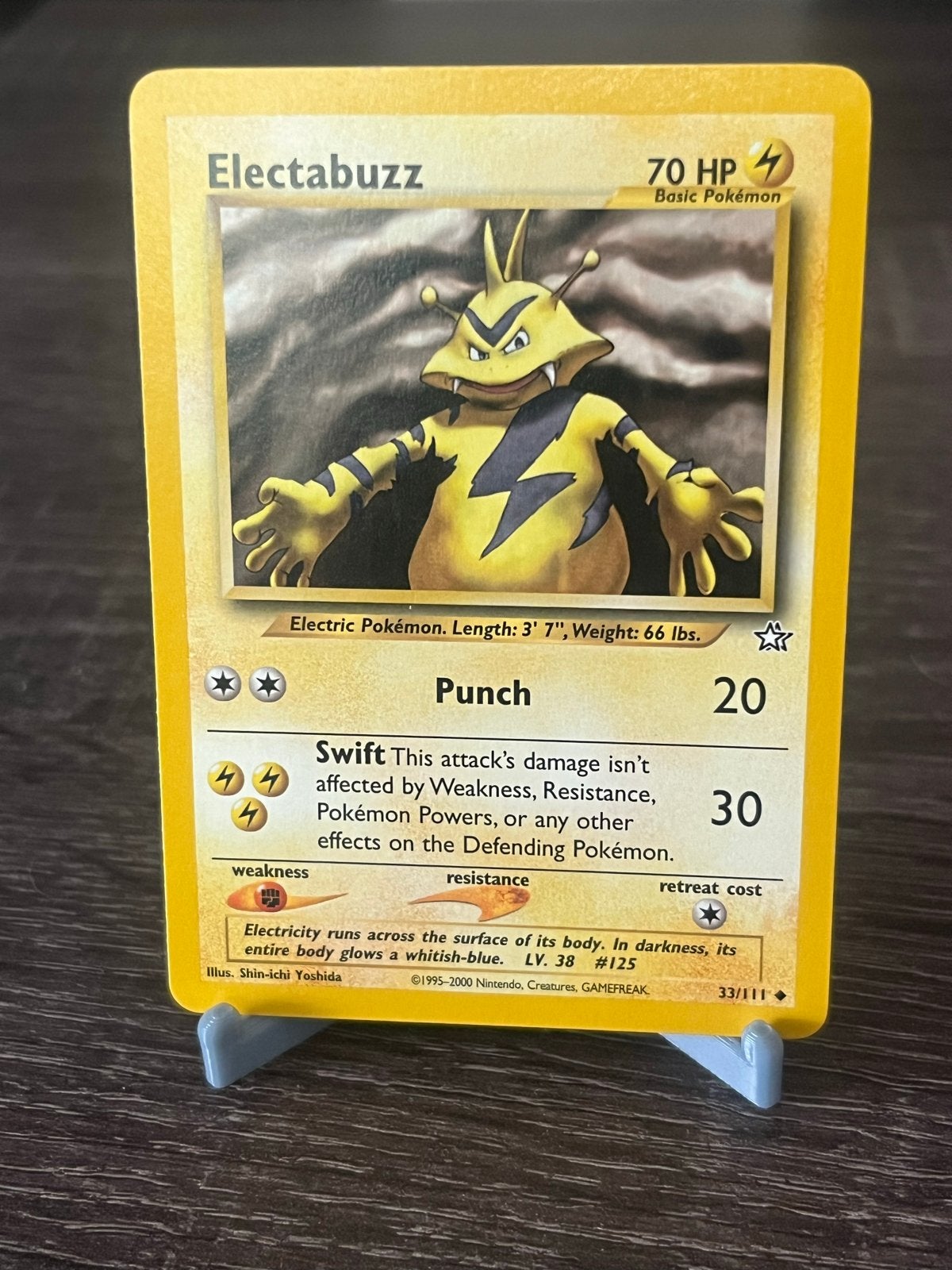 Electabuzz (33/111) - Neo Genesis - EX, Ophalen of Verzenden, Gebruikt, Losse kaart