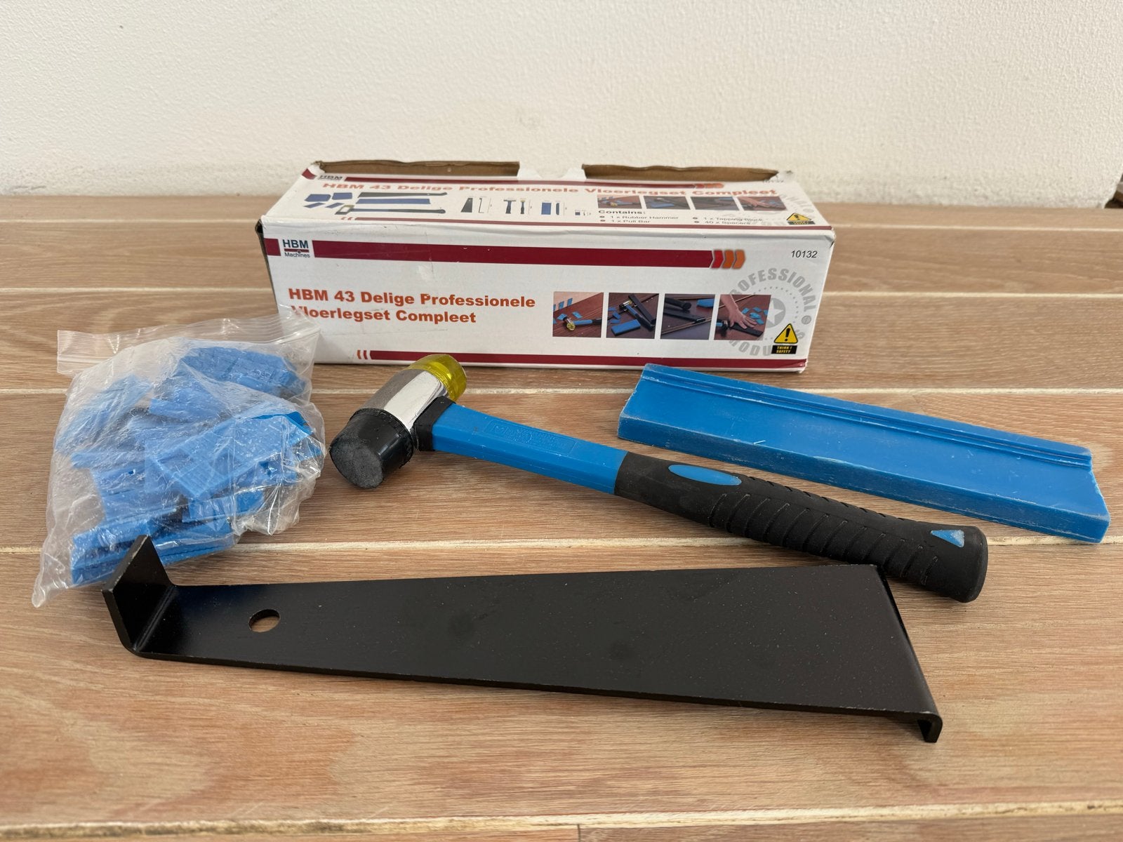 HBM 43 Delige Professionele Vloerlegset Compleet, Ophalen of Verzenden, Zo goed als nieuw, Gereedschapsset, Overige merken