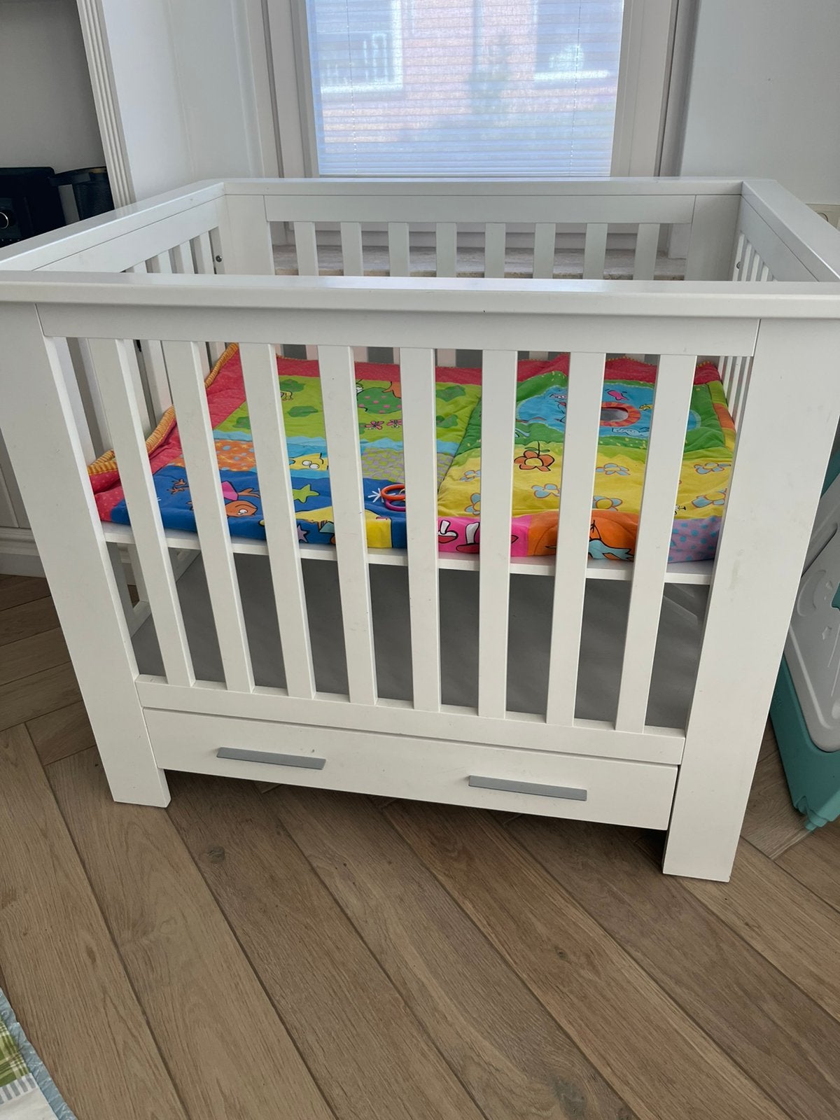 Witte box, Kinderen en Baby's, Boxen, Ophalen, Gebruikt, Rechthoekig, Boxkleed