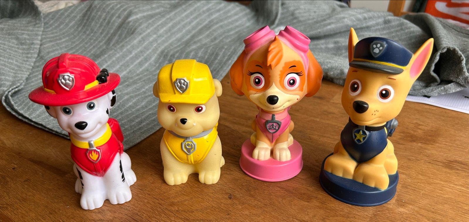 Paw Patrol nachtlampjes- set van 4, Kinderen en Baby's, Speelgoed | Actiefiguren, Ophalen of Verzenden, Gebruikt