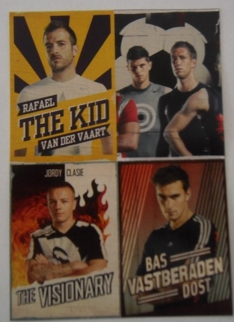 Kaart Stars Of Football, Ophalen of Verzenden, Zo goed als nieuw, Overige binnenlandse clubs, Poster, Plaatje of Sticker