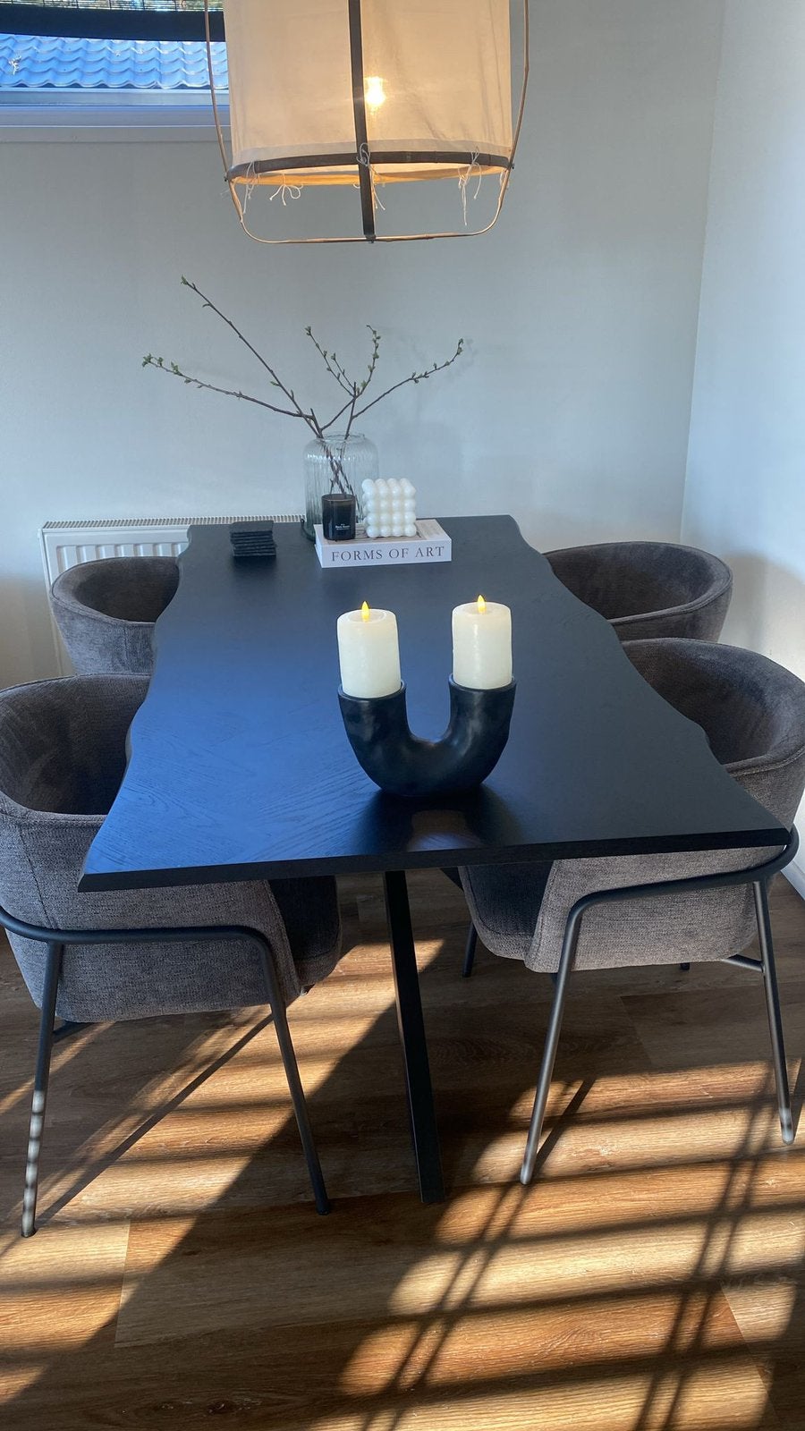 Eettafel 90/180 incl 4 stoelen zgan, Huis en Inrichting, Tafels | Eettafels, Ophalen, 50 tot 100 cm, Zo goed als nieuw, 150 tot 200 cm
