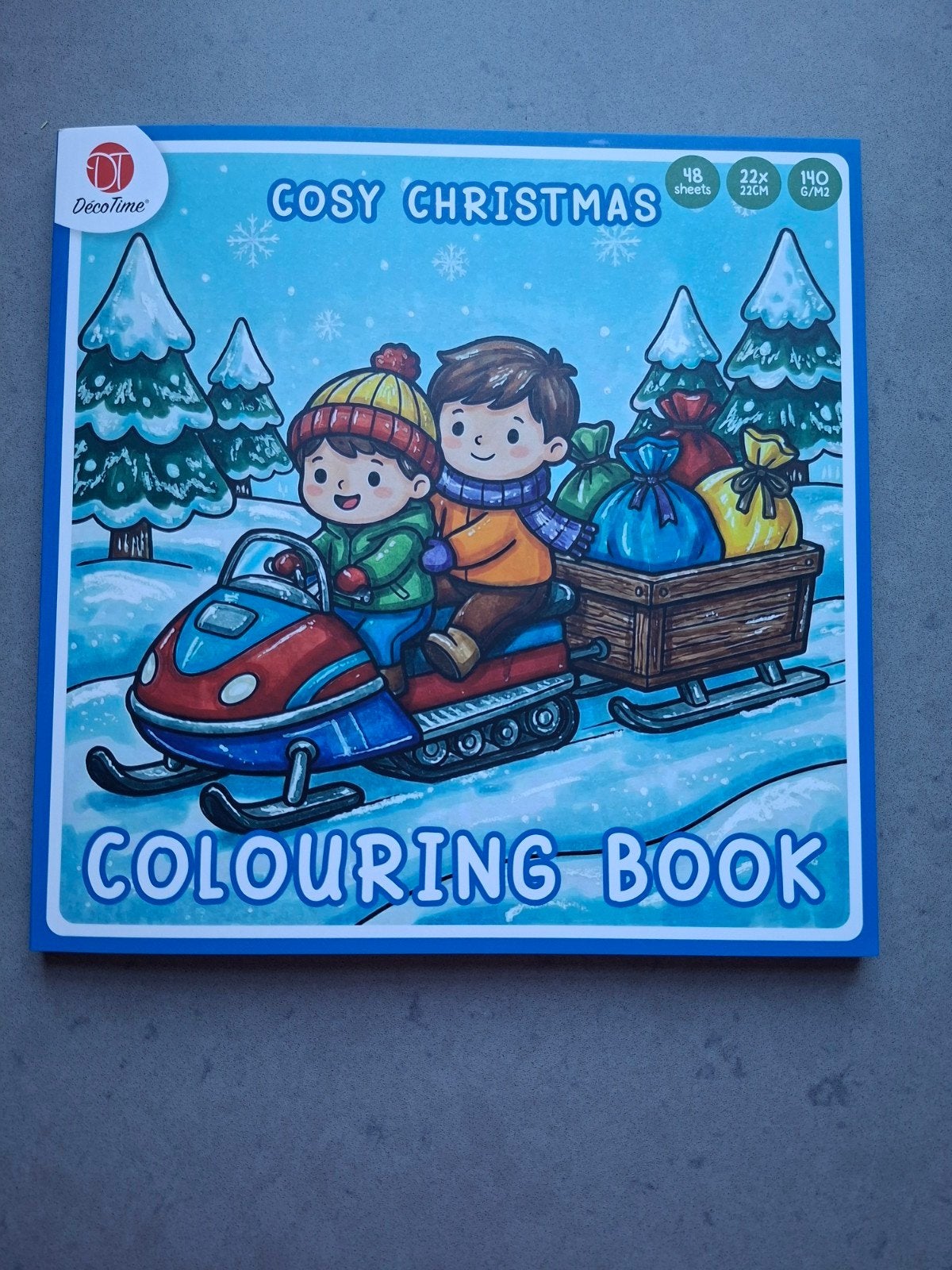 Cosy Christmas Kleurboek Blauw - 48 Pagina's, Ophalen of Verzenden, Nieuw, Papier, Schets- of Tekenboek