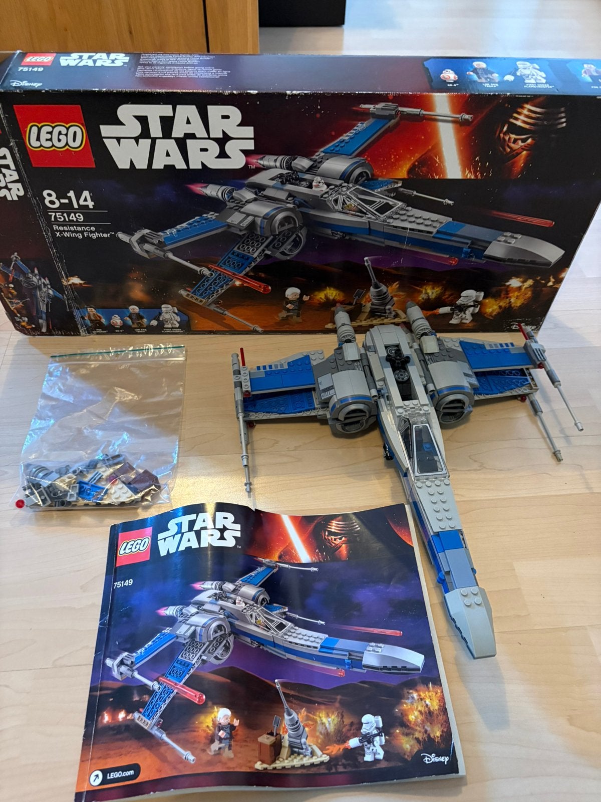 75149 - Resistance X-Wing Fighter, Ophalen of Verzenden, Gebruikt, Actiefiguurtje