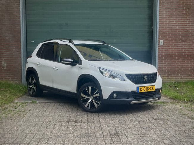 Peugeot 2008 1.2 GT-Line 2016 Stoelverw. 130 PK Puretech Wit, Auto's, Peugeot, 1250 kg, Zwart, 1199 cc, Handgeschakeld