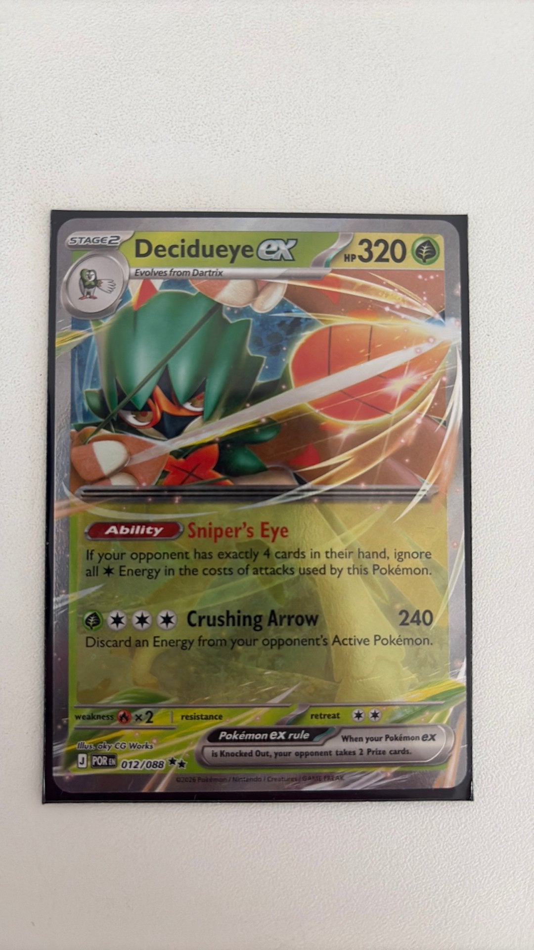 Decidueye EX 012/088, Ophalen of Verzenden, Nieuw