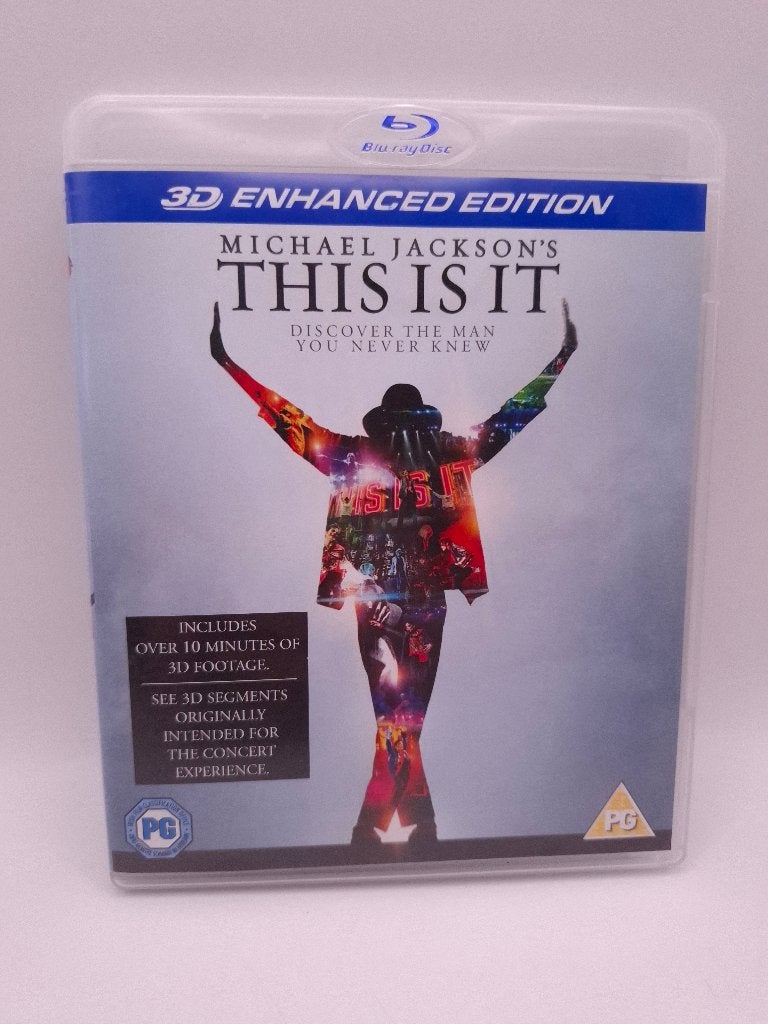 michael jackson's this is it 3d blu-ray, Cd's en Dvd's, Blu-ray, Gebruikt, Muziek en Concerten, 3D Blu-ray, Concert, Vanaf 9 jaar