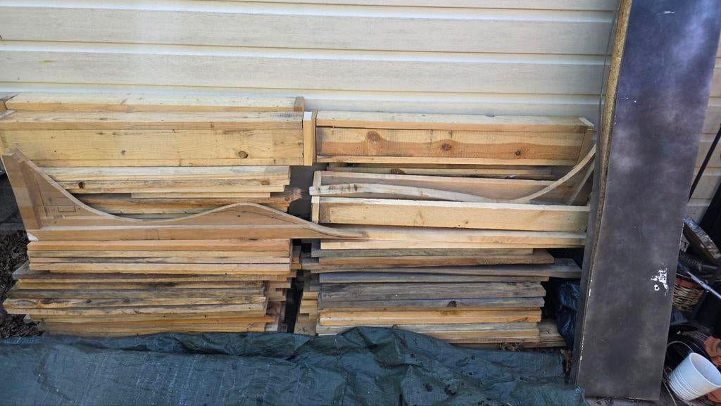 GRATIS! Houten planken ongeschaafd, diverse diktes, Doe-het-zelf en Verbouw, Hout en Planken, Ophalen, Minder dan 25 mm, Plank