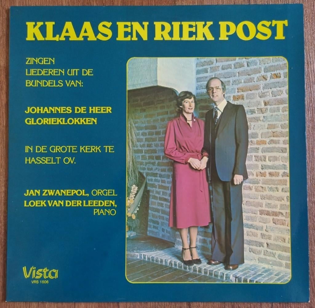 LP Klaas en Riek Post zingen liederen uit de bundels van, Originele persing, 1980 - 1989, Ophalen of Verzenden, Zo goed als nieuw