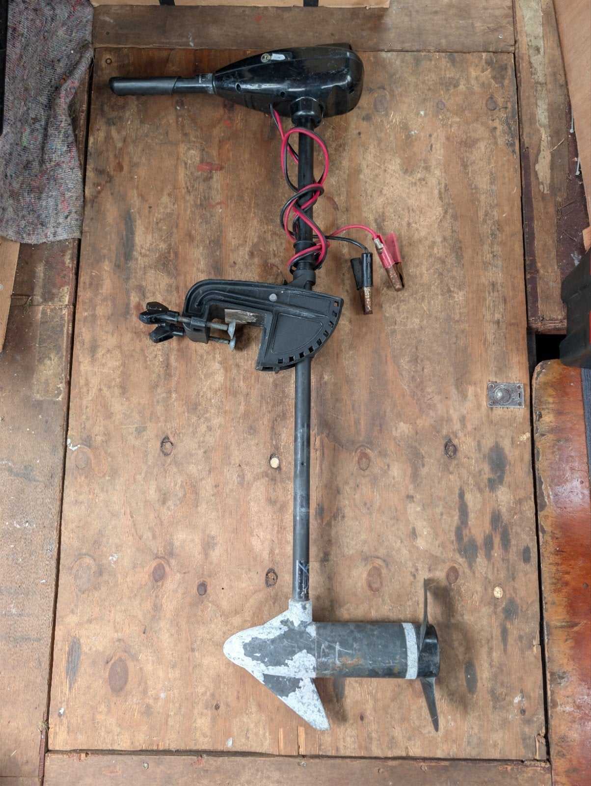 Talamex 40 lbs.thrust elektrische buitenboordmotor, Ophalen, Gebruikt