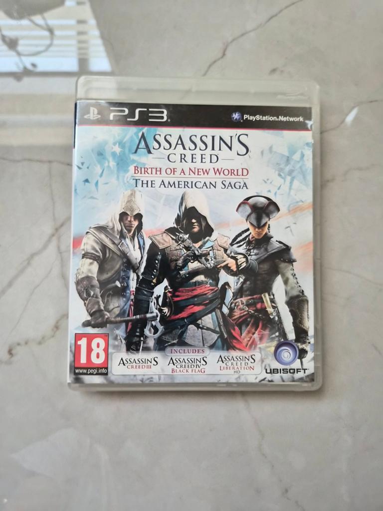 Assassin's Creed: The American Saga PS3 (3 games in 1), Spelcomputers en Games, Avontuur en Actie, Online, Vanaf 18 jaar, 1 speler