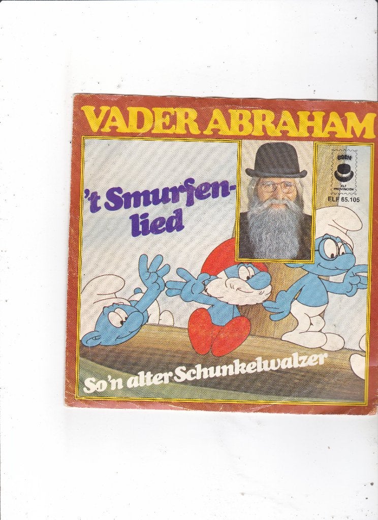 7" Single Vader Abraham - 't smurfenlied, Ophalen of Verzenden, Gebruikt, 7 inch, Nederlandstalig