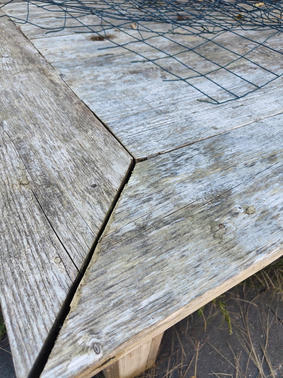 Robuuste steiger houten tuintafel - Gebruikt, Ophalen, Gebruikt, Rechthoekig, Hout