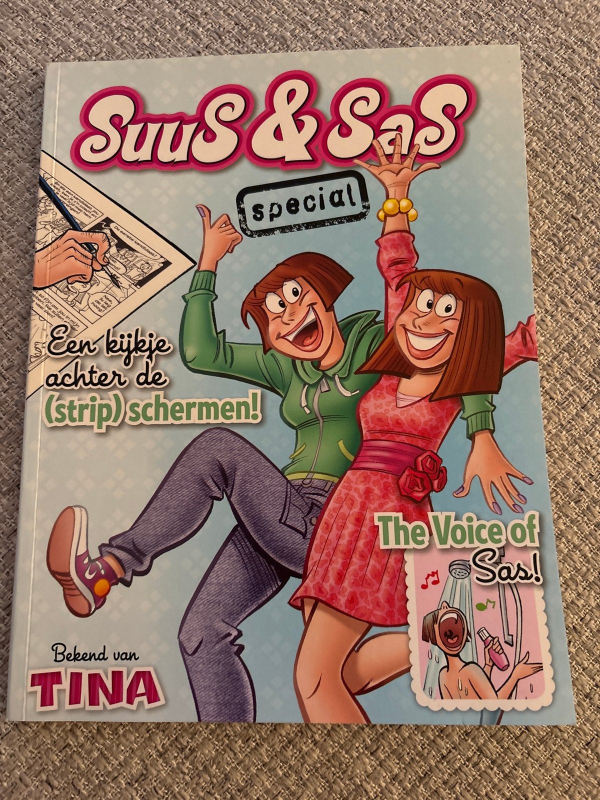 Suus & Sas Special - Een kijkje achter de (strip)schermen!, Eén stripboek, Ophalen of Verzenden, Zo goed als nieuw