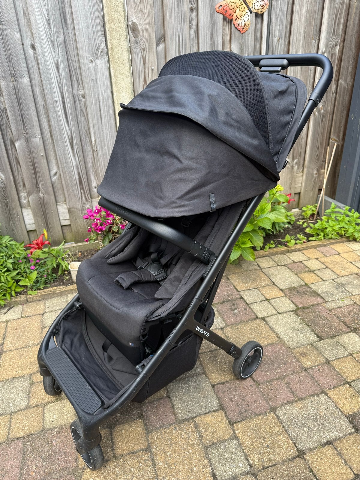 Dubatti Smart Buggy - Zwart, Kinderen en Baby's, Buggy's, Ophalen of Verzenden, Zo goed als nieuw, Overige merken, Verstelbare rugleuning