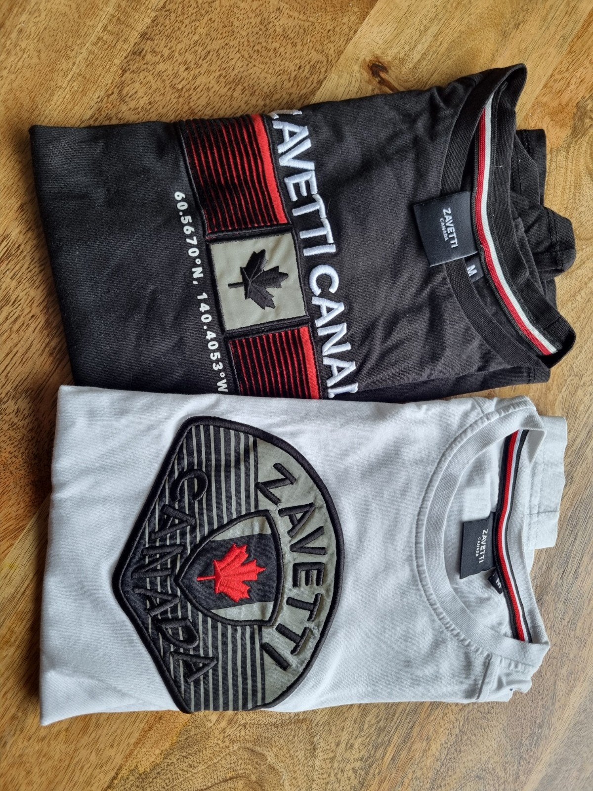 Zavetti Canada T-shirts - juniormaat M Zwart en Wit (2-pack), Ophalen of Verzenden, Gebruikt, Maat 158