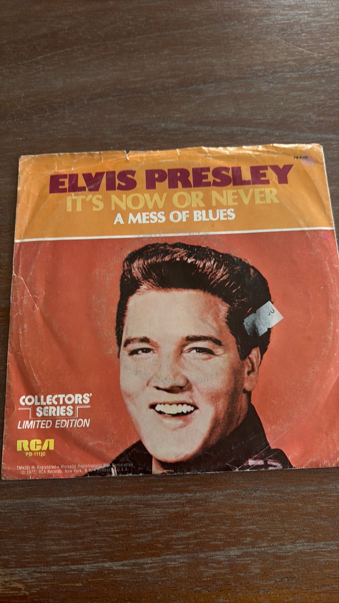 Elvis Presley - It’s now or never vinyl single, Cd's en Dvd's, Vinyl Singles, Ophalen of Verzenden, Zo goed als nieuw, Overige formaten