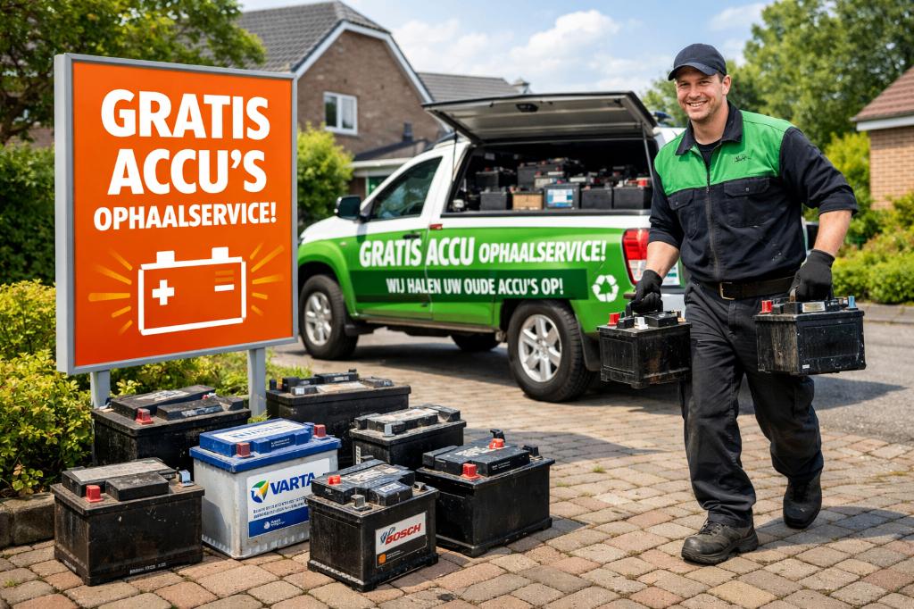 Gratis oude accu's ophaalservice, Ophalen