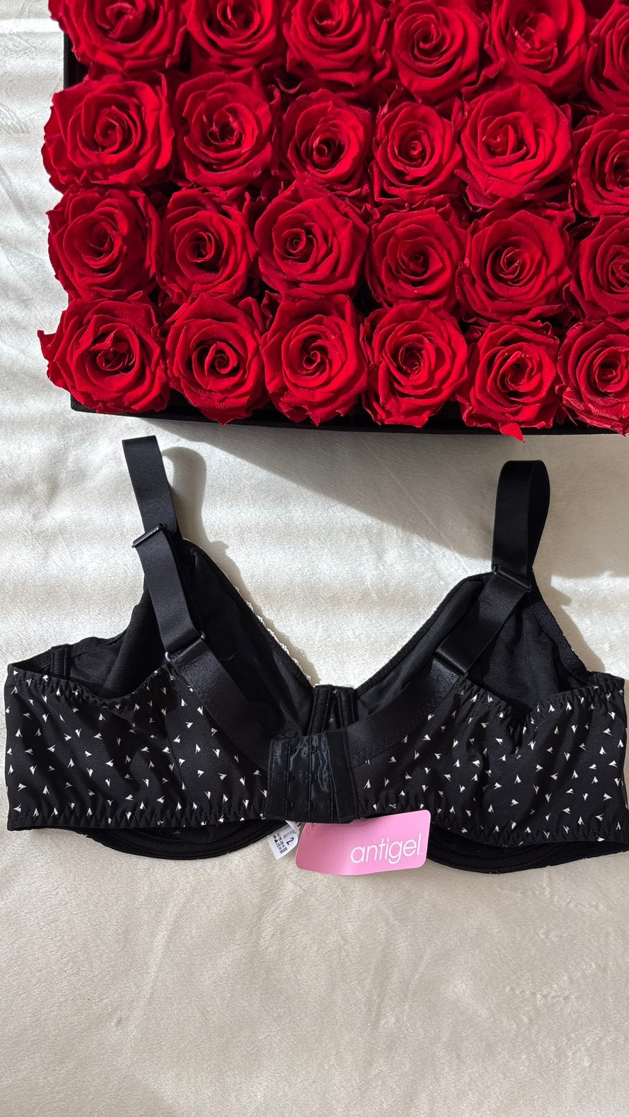 Antigel BH 95D - Zwart met witte print, Kleding | Dames, Ondergoed en Lingerie, Verzenden, Zwart, BH