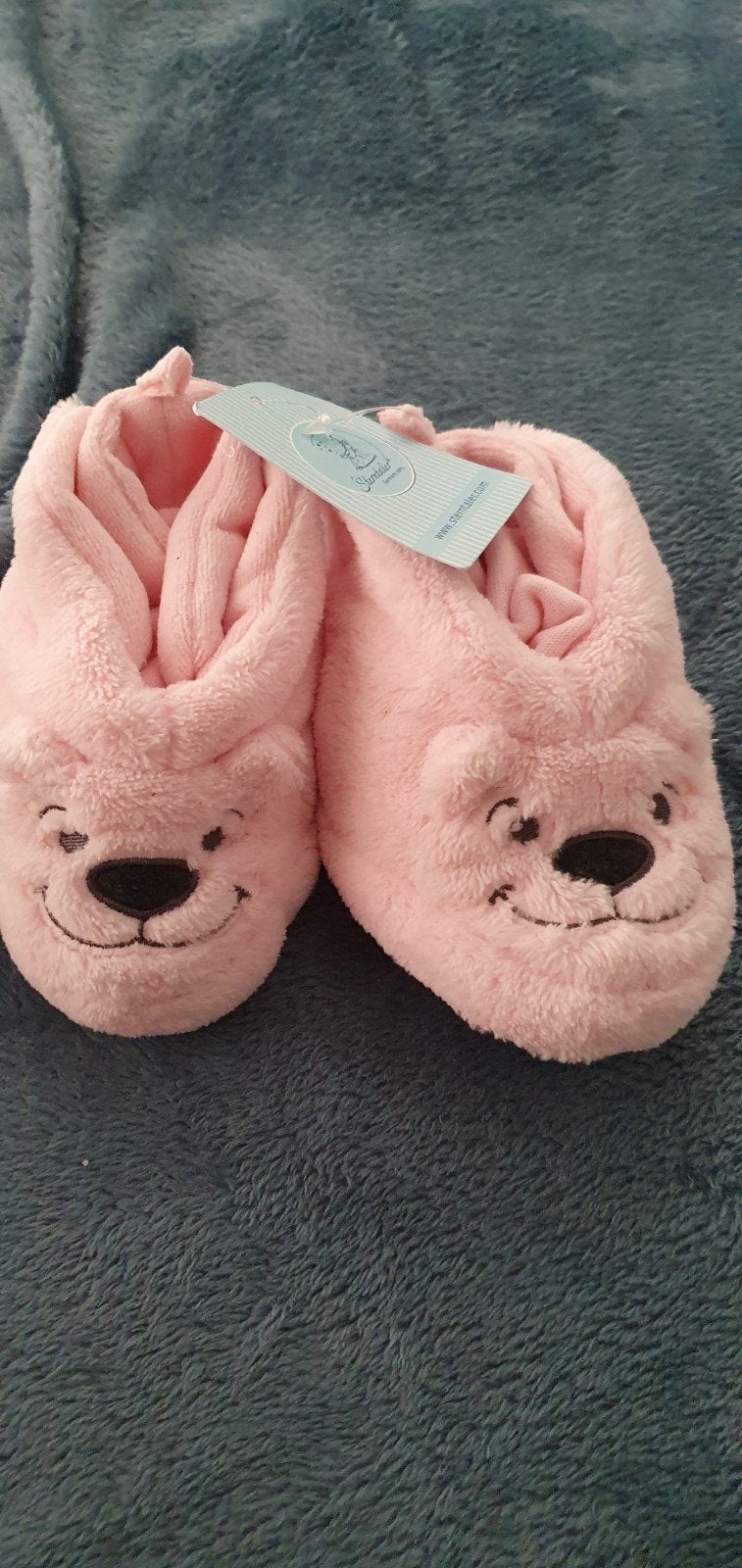 Roze Sterntaler babyslofjes met berengezichtje, maat 21/22, Sterntaler, Slofjes, Nieuw, Verzenden