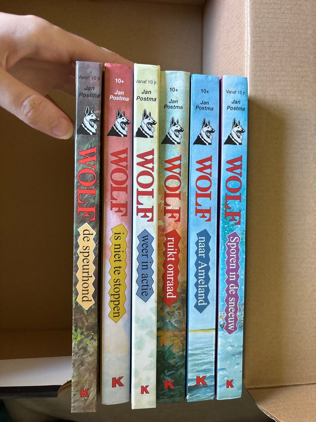 Boekenserie Jan Postma Wolf (6 delen), Ophalen of Verzenden, Gelezen, Fictie
