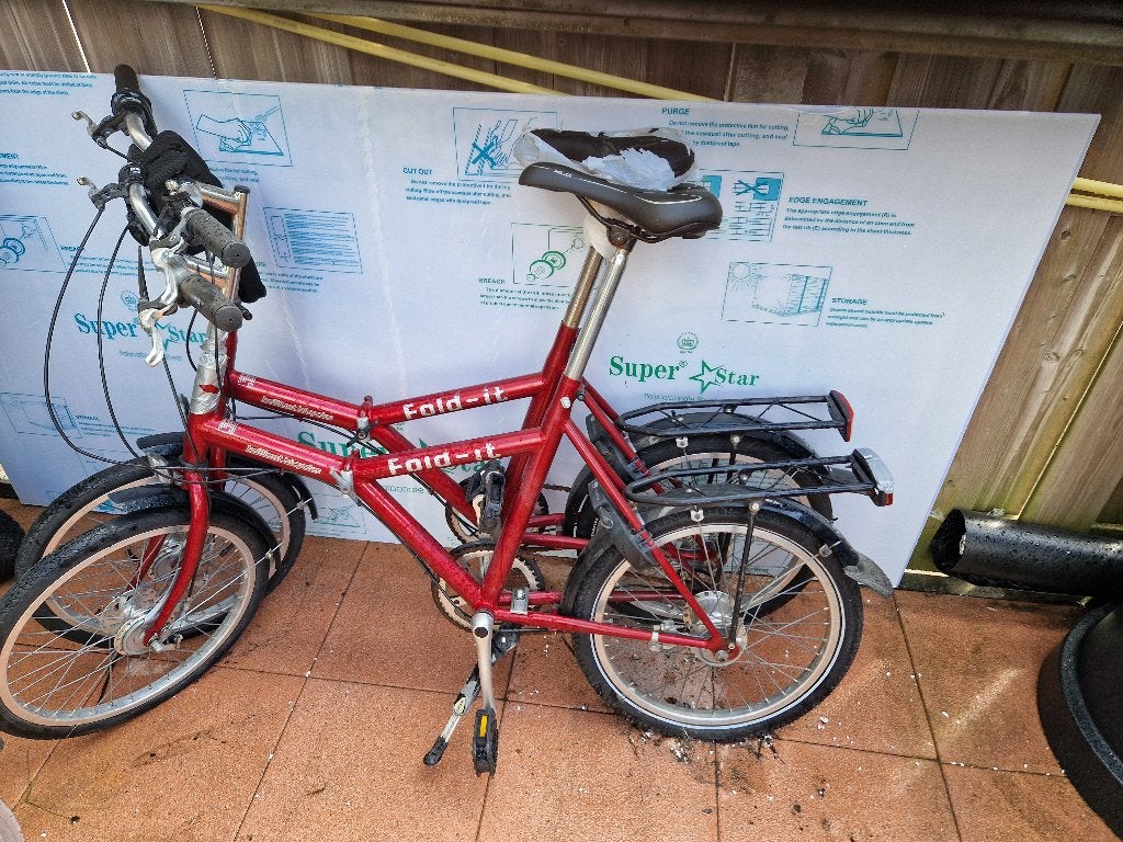 Vouw fiets, Fietsen en Brommers, Fietsen | Vouwfietsen, Ophalen, Zo goed als nieuw, 20 inch of meer, Versnellingen