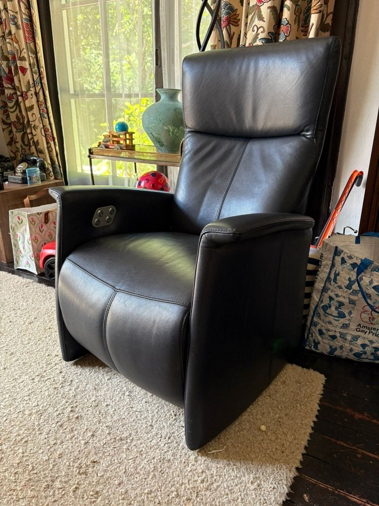 Relaxstoel van Prominent, Huis en Inrichting, Fauteuils, Ophalen, Gebruikt, Minder dan 75 cm, Leer