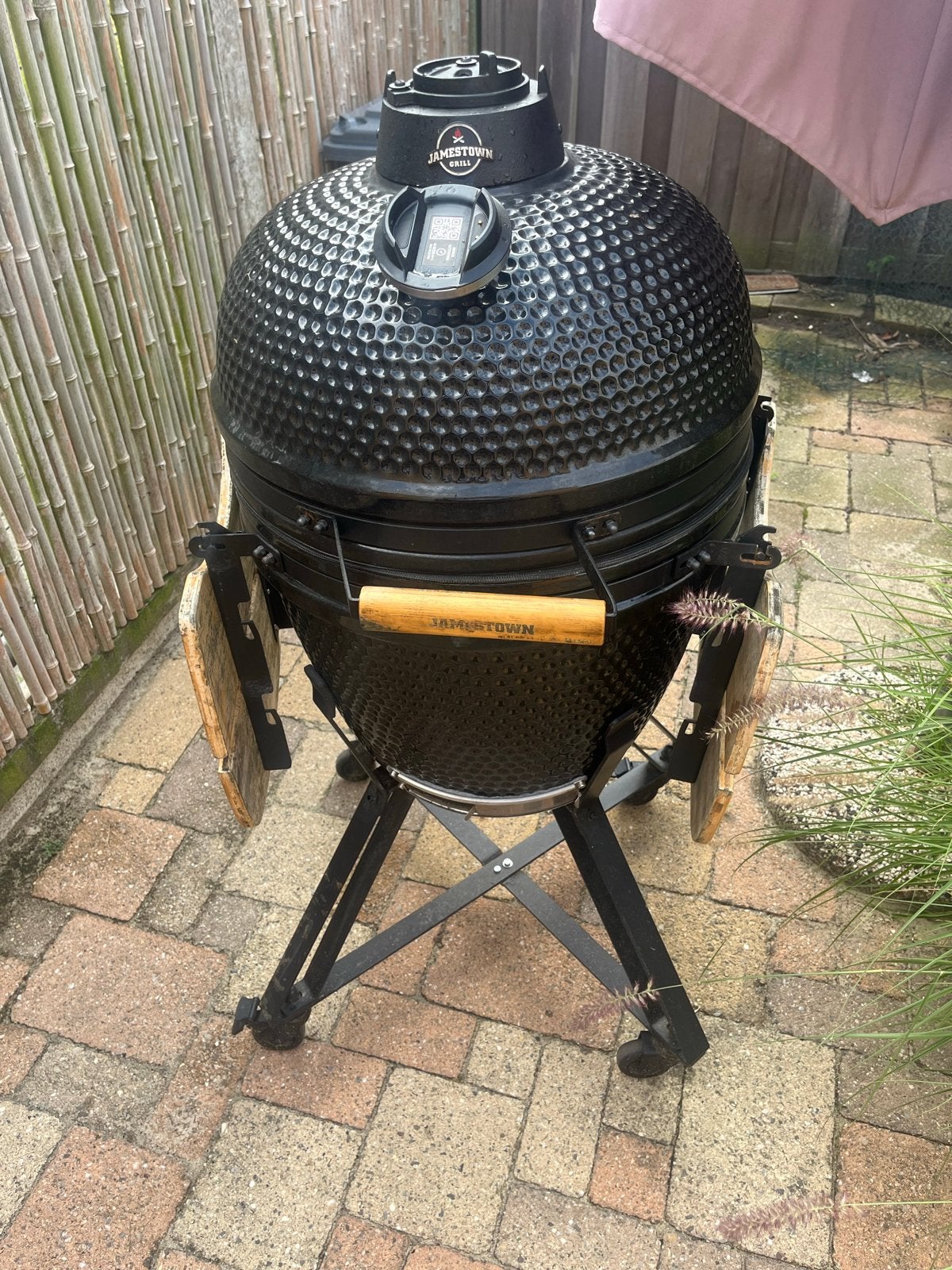 Kamado Large BBQ Grill - 46 cm kookgedeelte, Tuin en Terras, Houtskoolbarbecues, Ophalen, Gebruikt