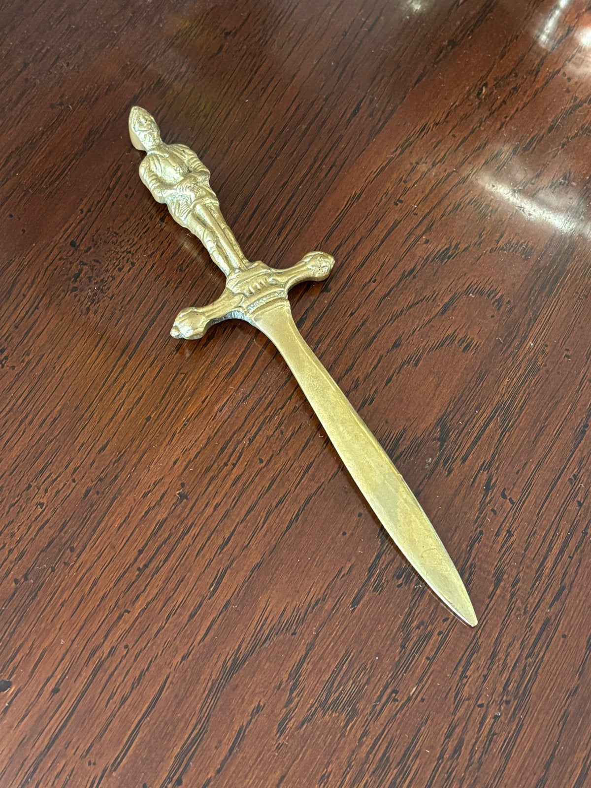 Vintage Messing Briefopener Ridder Zwaard, Antiek en Kunst, Ophalen of Verzenden