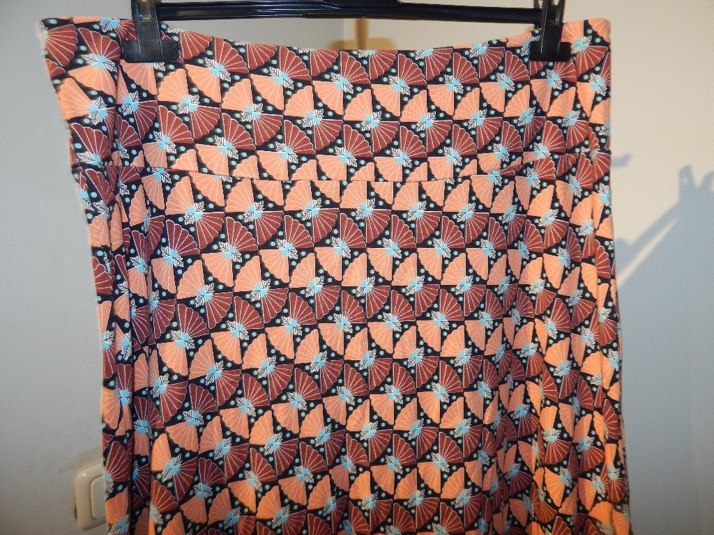 King Louie leuke rok uitlopend model kleurrijke print XL, Meerkleurig, Maat 46/48 (XL) of groter, Ophalen of Verzenden, Zo goed als nieuw