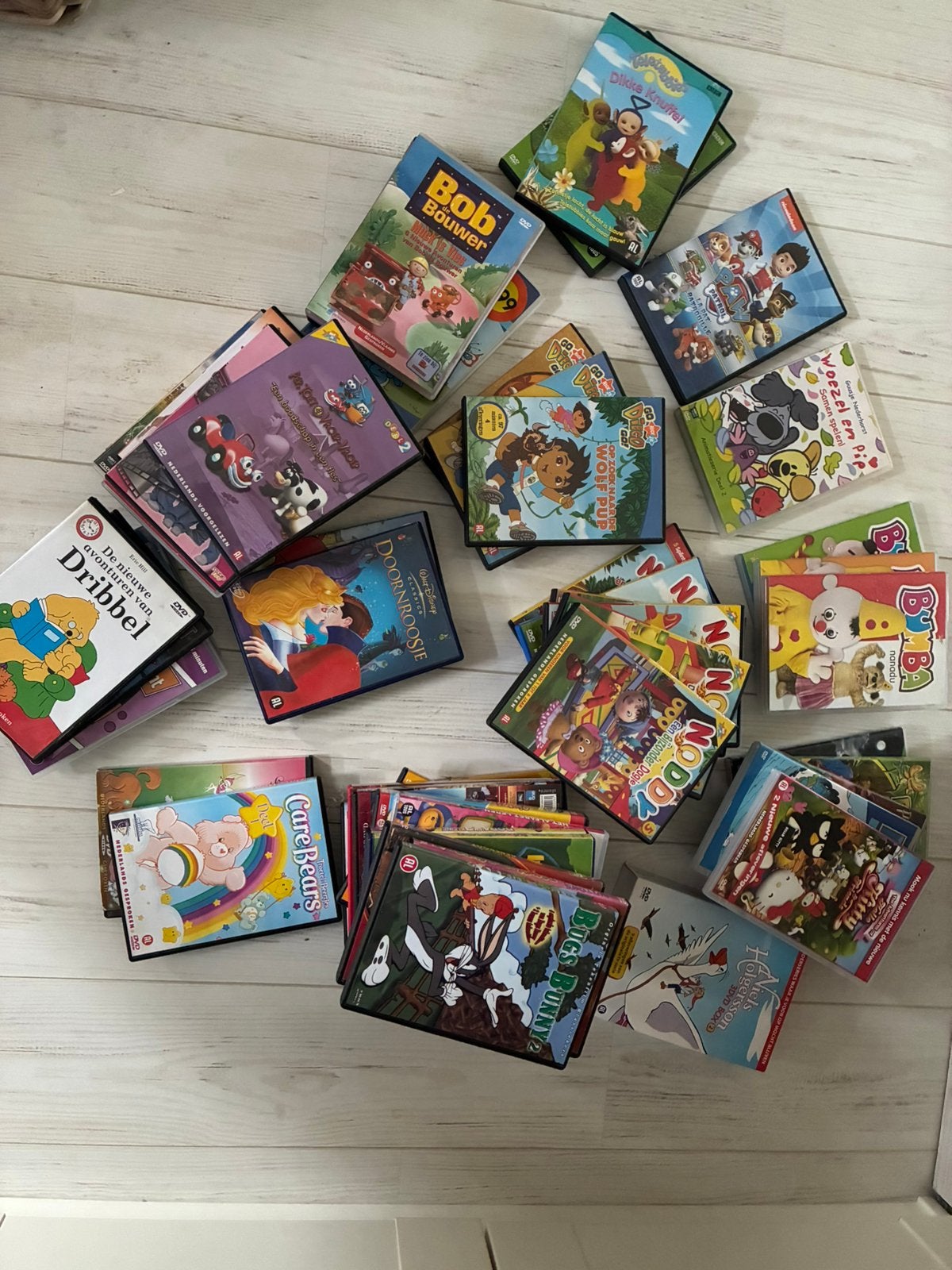 Ca 53 stuks kinder DVD’s van alles wat, Ophalen, Alle leeftijden, Nederlands, Nederlands