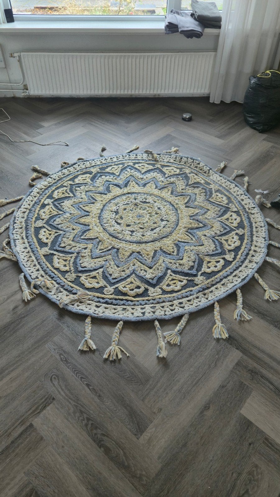 Dutchbone rond vloerkleed Pix, Huis en Inrichting, Ophalen, Rond, 150 tot 200 cm