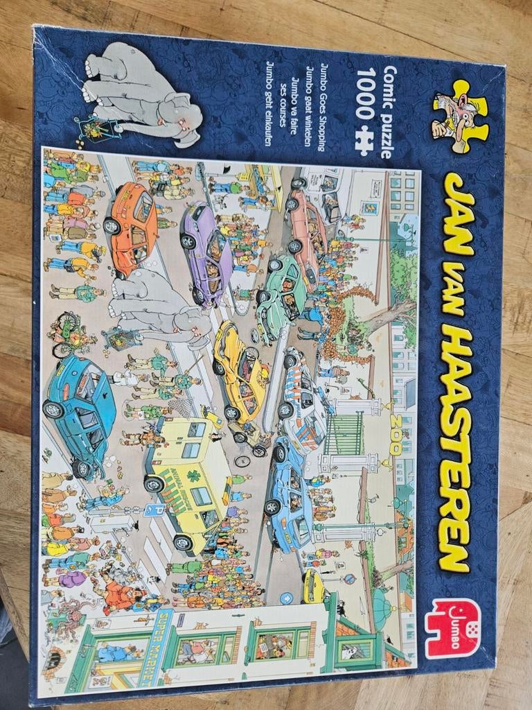 Jan van Haasteren - Jumbo Goes Shopping - 1000 stukjes, Ophalen of Verzenden, 500 t/m 1500 stukjes, Gebruikt, Legpuzzel