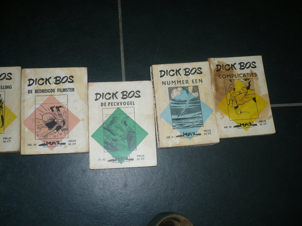 12 dick bos uitgave 65 cent en 95 cent, Gelezen, Alfred Mazure, Eén stripboek, Ophalen of Verzenden