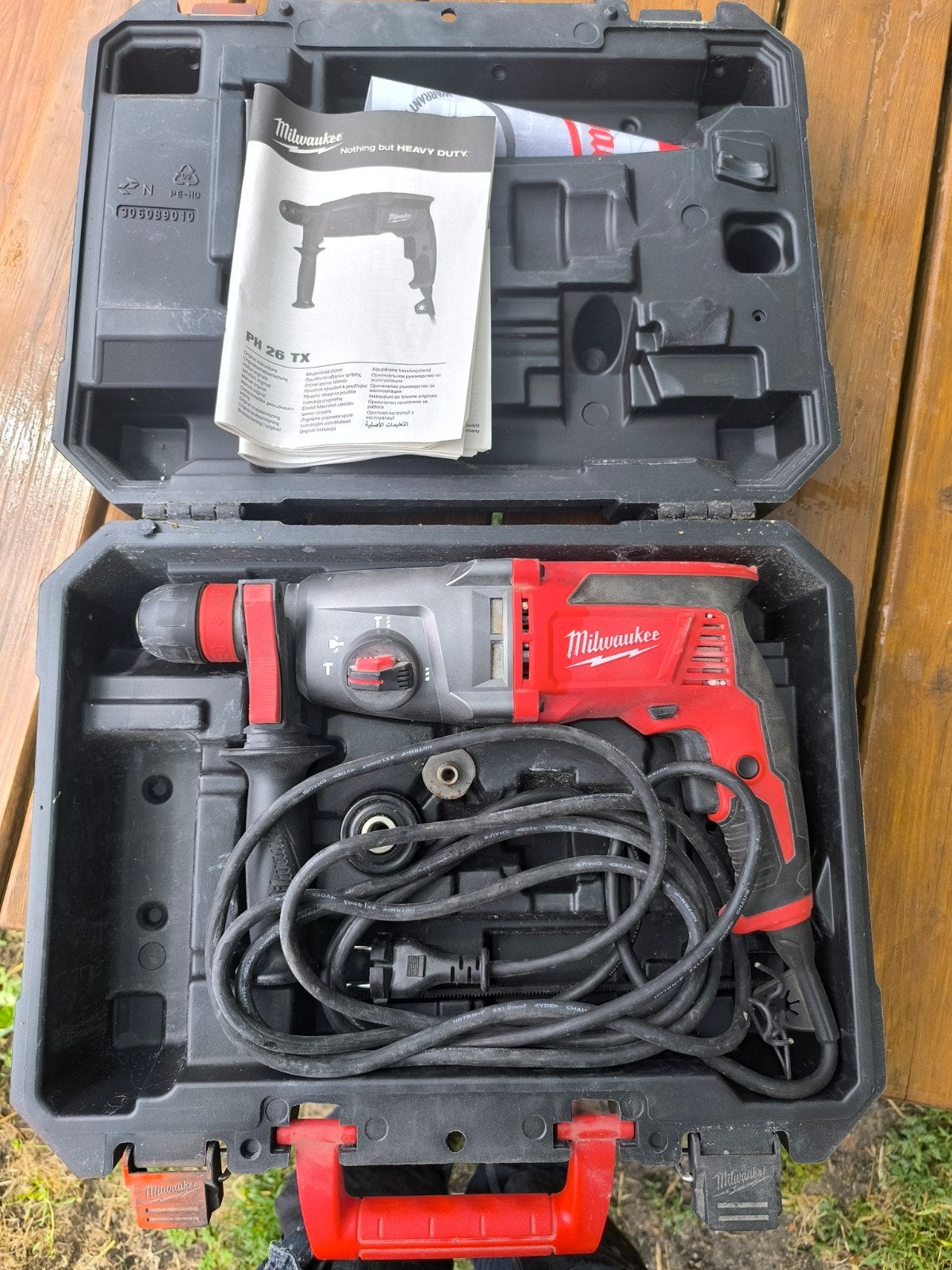 Milwaukee boorhamer als nieuw, Doe-het-zelf en Verbouw, Gereedschap | Boormachines, Ophalen of Verzenden, Zo goed als nieuw, Boor- en/of Breekhamer