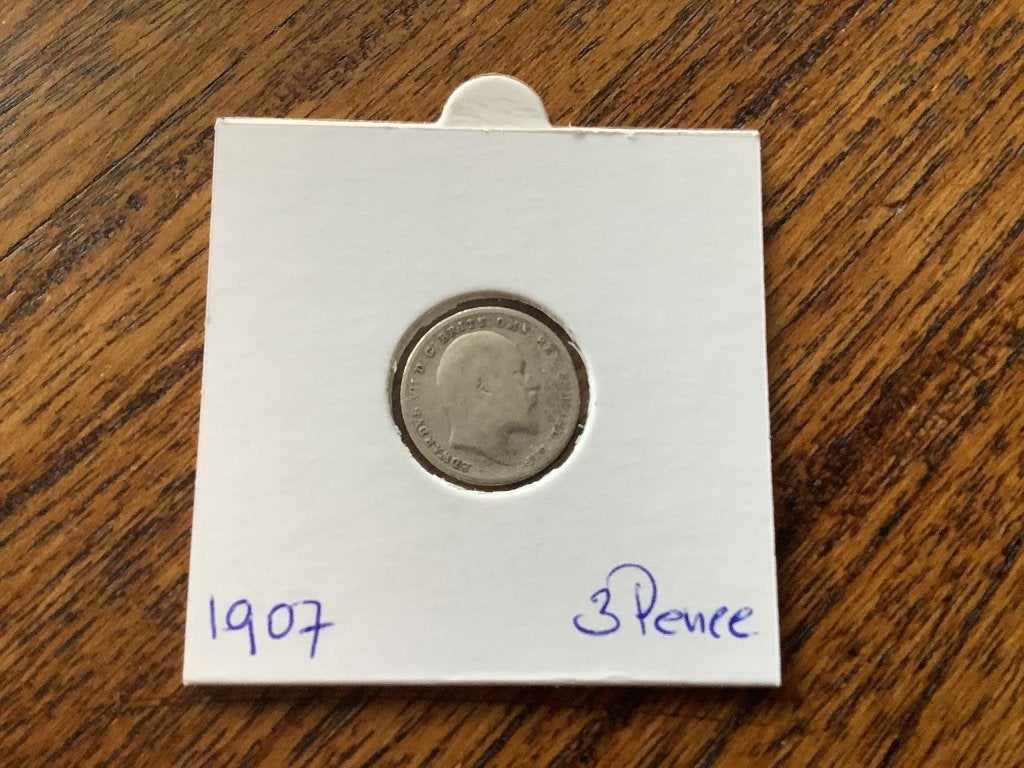 UK King Edward VII 3 Pence 1907 Zilver, Postzegels en Munten, Munten | Europa | Niet-Euromunten, Verzenden, Overige landen, Losse munt