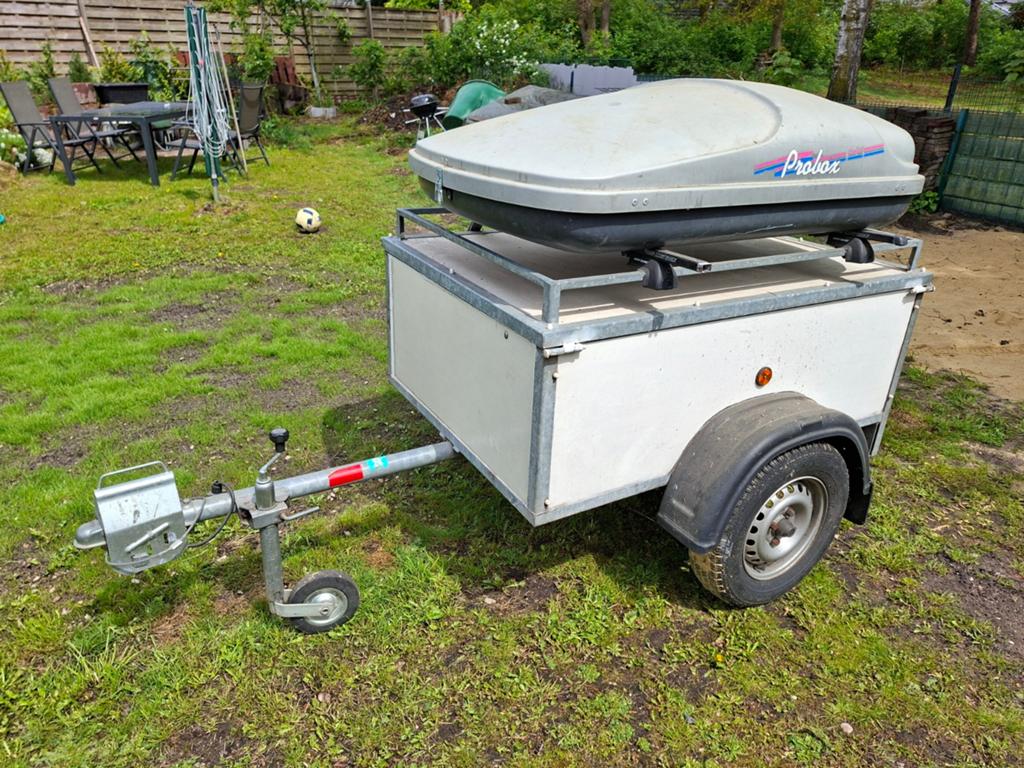 Bagagewagen Aanhanger met dakkoffer 750KG, Ophalen, Zo goed als nieuw
