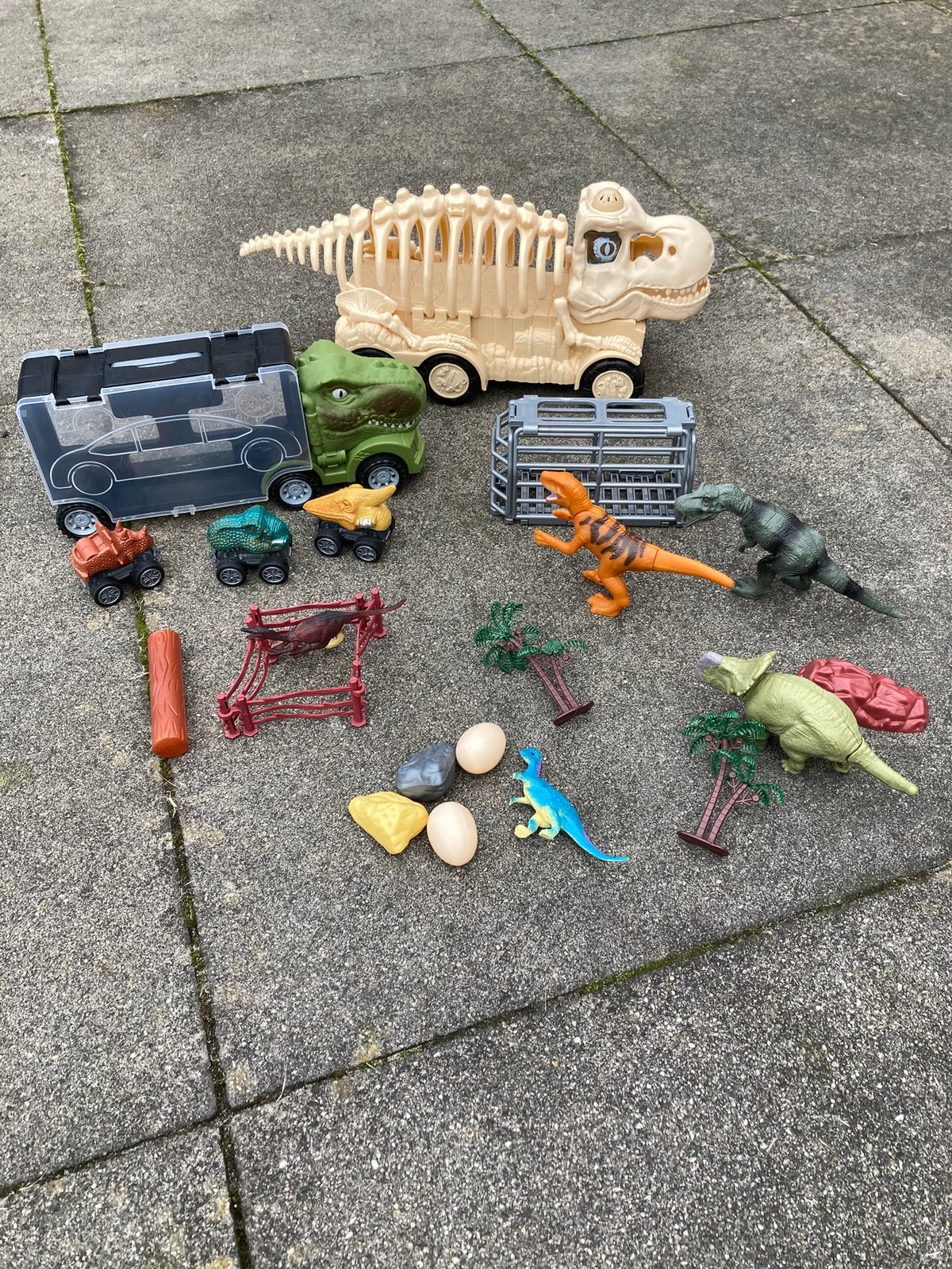 Dino’s speelgoed pakket. Auto’s en losse dino’s, Ophalen of Verzenden