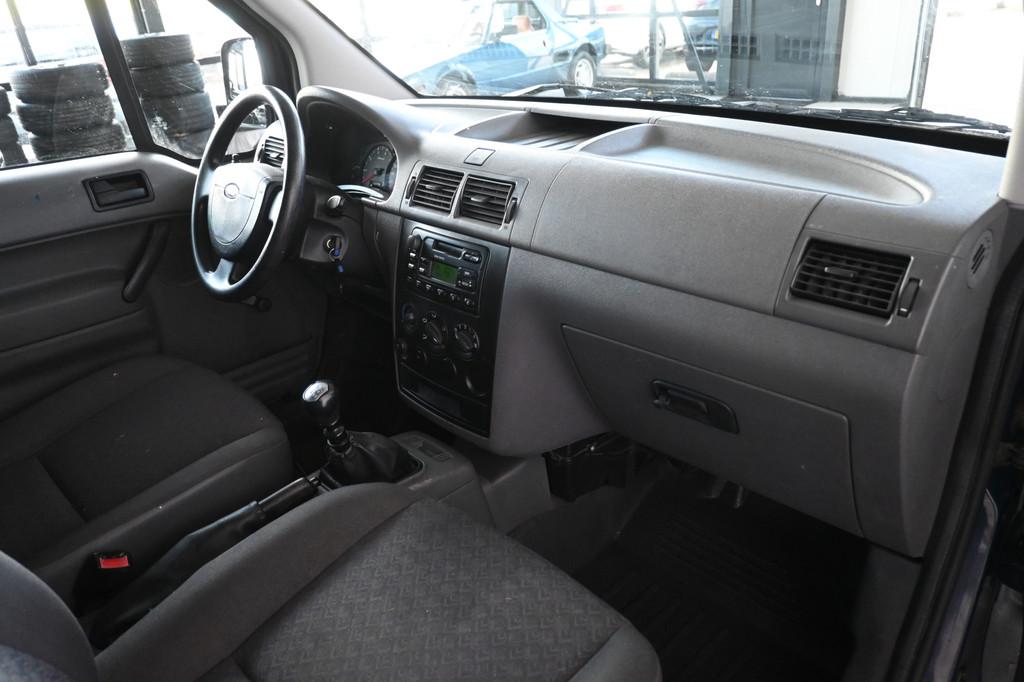 Ford Transit Connect T200S 1.8 TDdi NAP! Trekhaak Goed Onder, Voorwielaandrijving, Stof, Gebruikt, Zwart