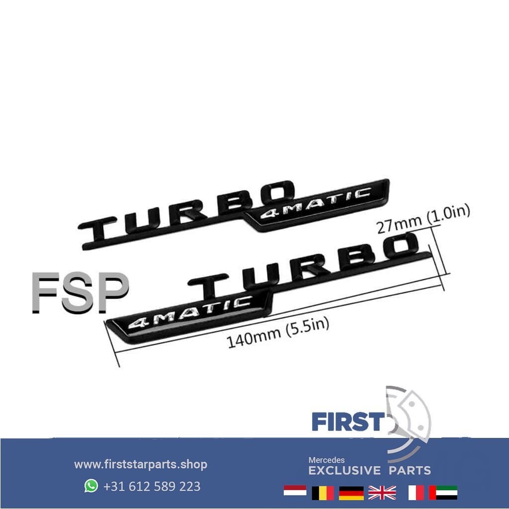 A45 CLA45 GLA45 AMG Turbo 4matic LOGO embleem SET W176 W177, Gebruikt, -, -, Ophalen of Verzenden