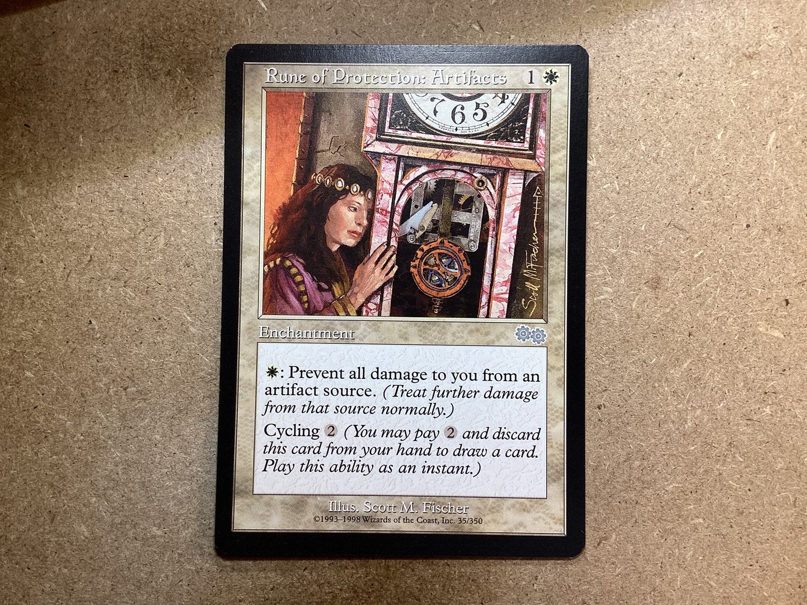 1x Rune of Protection: Artifacts [035/350] (Excellent), Ophalen of Verzenden, Zo goed als nieuw, Losse kaart