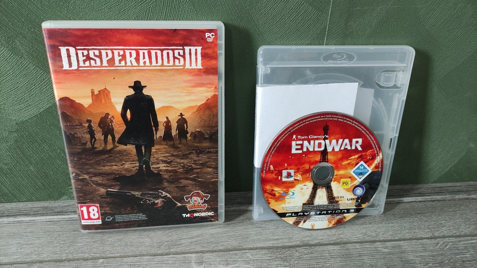 Tom Clancy endwar ps3 en gratis desperados 3 pc game, Ophalen of Verzenden, Zo goed als nieuw