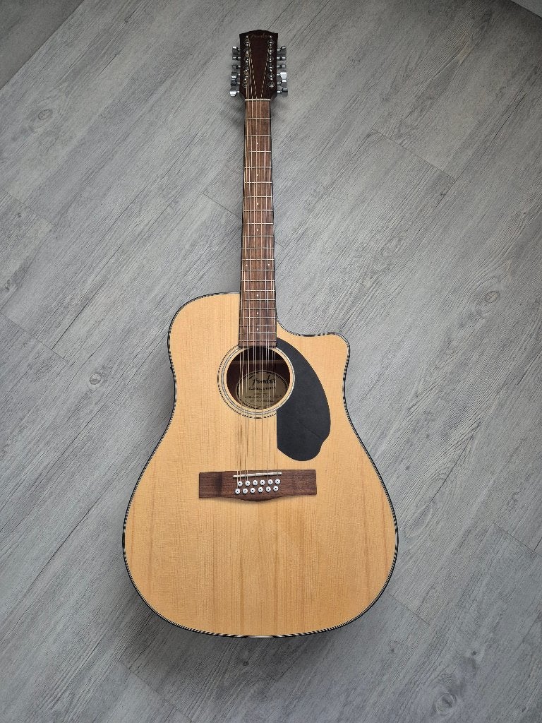 Fender CD 60SCE akoestische gitaar met koffer en band, Ophalen of Verzenden, Zo goed als nieuw, Western- of Steelstringgitaar