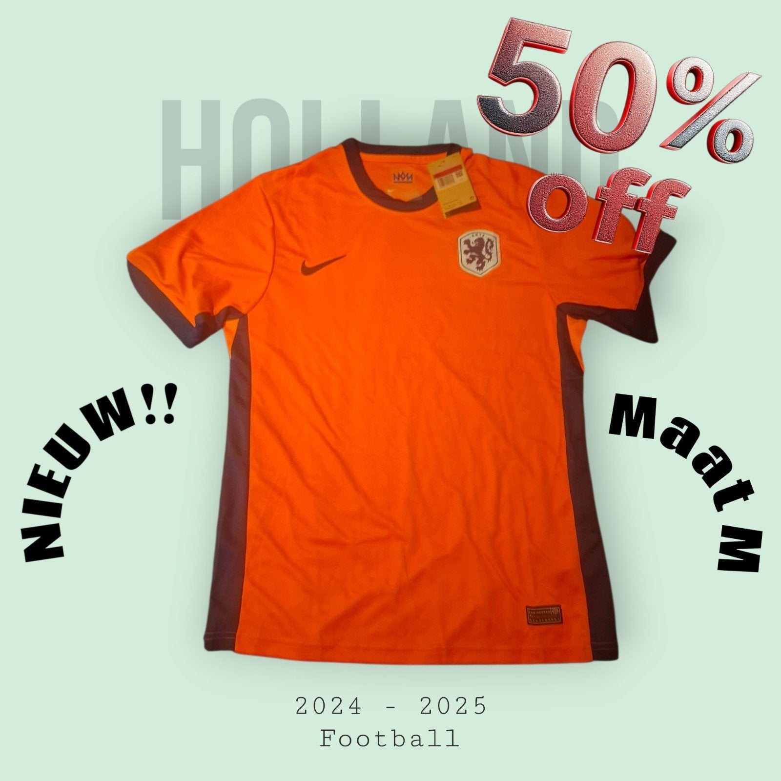 Nederlands Elftal Shirt Maat M - Extreme Korting!, Nike, Nieuw, Oranje, Voetbal